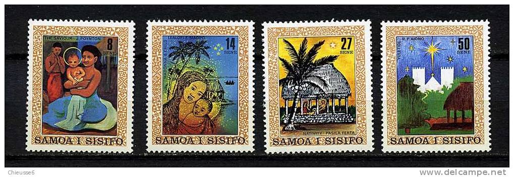 Samoa ** N° 476 à 479 - Noël. Peintures Religieuses D´artistes Locaux - Samoa (Staat)