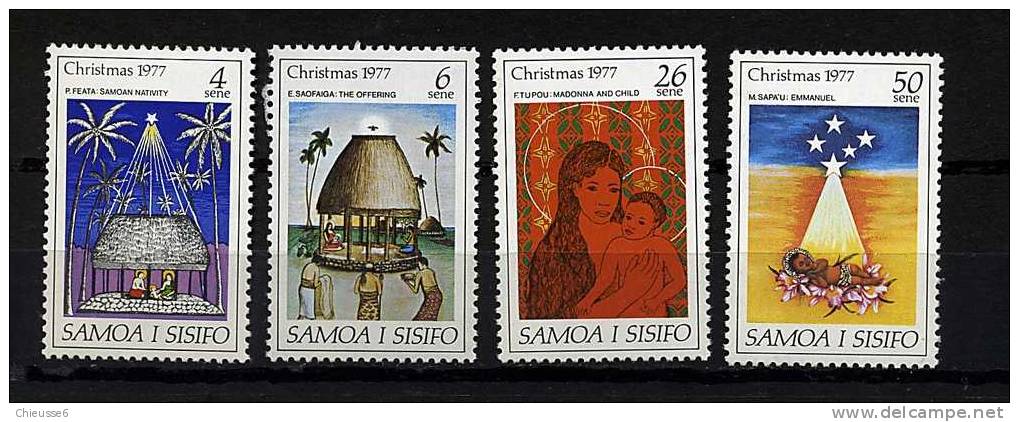 Samoa ** N° 400 à 403 - Noël. Tableaux - Samoa (Staat)