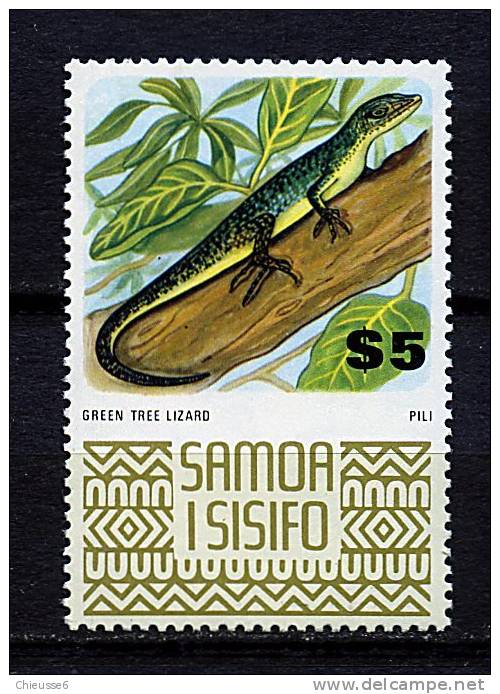 Samoa ** N° 358 - Série Courante. Lézard - Samoa (Staat)