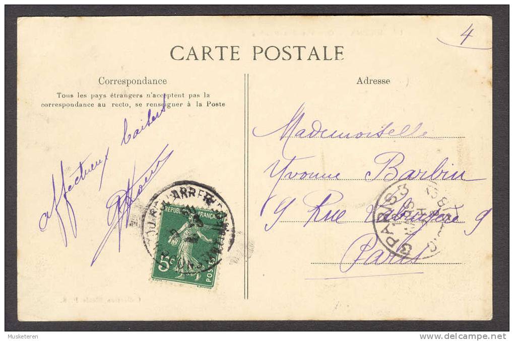 Algeria BATNA - Caserne Des Spahis Constantine Cancel 1908 To Paris - Batna