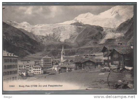 CPA Suisse Saas Fee Und Feegletscher - Saas Im Prättigau