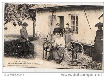 GERARDMER .Industrie De La Toile Dans La Montagne - Gerardmer