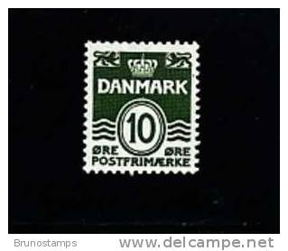 DENMARK/DANMARK - 1950  DEFINITIVE 10 ö  GREEN   MINT NH - Neufs