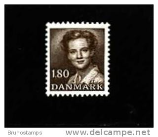 DENMARK/DANMARK - 1982  DEFINITIVE  1.80 Kr.  BROWN  MINT NH - Unused Stamps