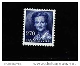 DENMARK/DANMARK - 1982  DEFINITIVE  2.70 Kr.  BLUE  MINT NH - Unused Stamps