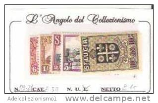 31531)6d+1'+2'+5'10' Saint Lucia  -  Linguellati - N°117-121 - Antille