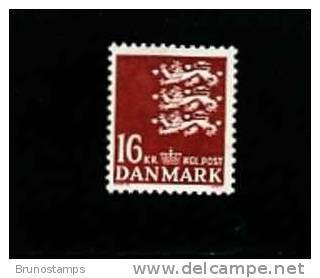 DENMARK/DANMARK - 1983  DEFINITIVE  16 Kr.  CARMINE  MINT NH - Nuovi