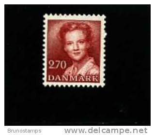 DENMARK/DANMARK - 1984  DEFINITIVE  2.70 Kr.  RED  MINT NH - Unused Stamps