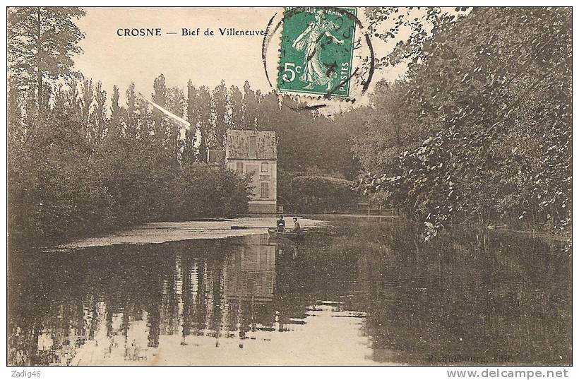 CROSNE - BIEF DE VILLENEUVE - Crosnes (Crosne)