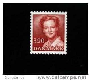 DENMARK/DANMARK - 1989  DEFINITIVE  3.20  Kr.  RED  MINT NH - Unused Stamps