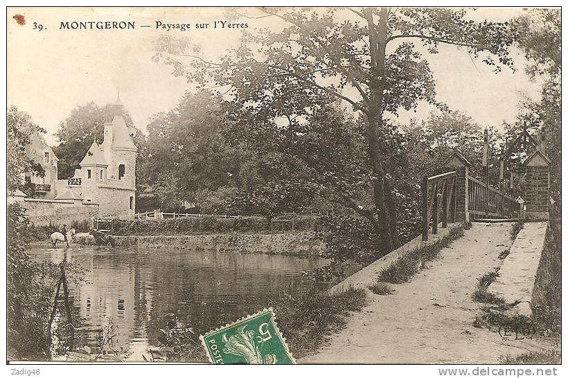 39 - MONTGERON - PAYSAGE SUR L'YERRES - Montgeron