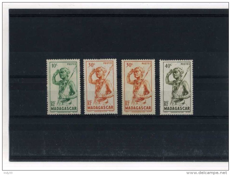 - FRANCE  . MADAGASCAR 1946 . TIMBRES NON OBLITERES - Ungebraucht