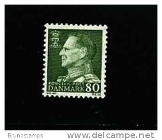 DENMARK/DANMARK - 1967  DEFINITIVE  80 ö  GREEN  MINT NH - Neufs