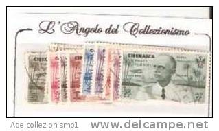 31555) CIRENAICA-Volo Roma-Mogadiscio - POSTA AEREA - 5 Novembre 1934-SERIE COMPLETA - N°30-39-USATA - Somalie