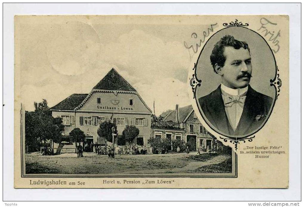 1906 Photokarte Ludwigshafen Bodensee Zum Löwen - Stockach