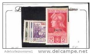 31565) ITALIA-EGEO-CARCHI- 4º Cent. Della Morte Di Francesco Ferrucci - 20 Ottobre 1930- N°12-16-SERIE COMPLETA MLH* - Egée (Carchi)