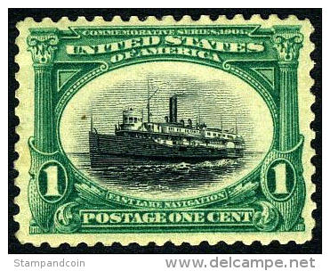 US #294 XF Mint Lightly Hinged 1c Pan-Am Expo From 1901 - Nuovi