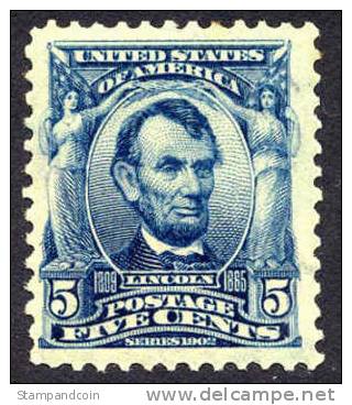 US #304 Mint Never Hinged 5c Lincoln From 1903 - Ongebruikt