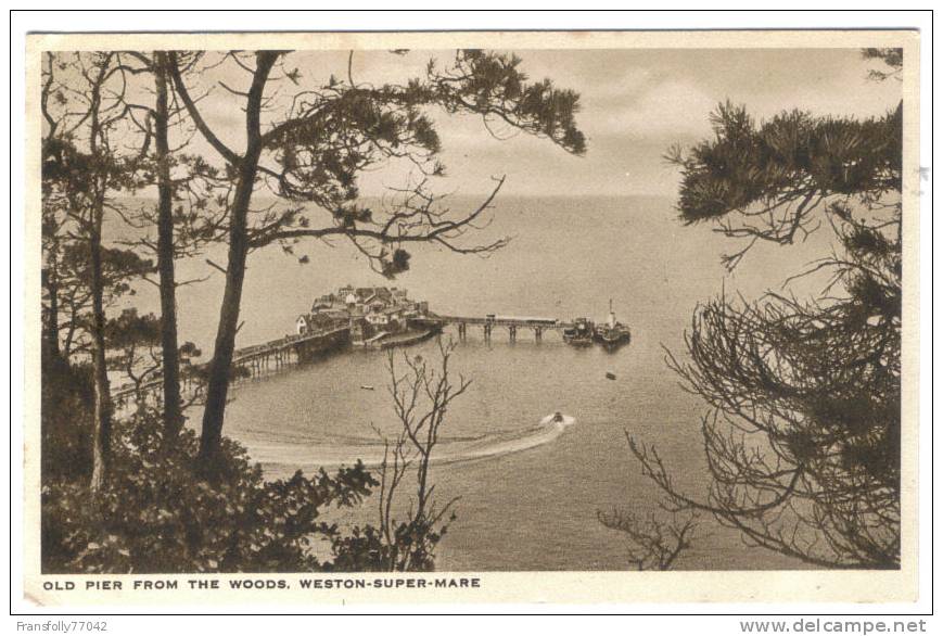 WESTON SUPER MARE ENGLAND U.K. Old Pier FROM THE WOODS Birnbeck PIER Circa - Ukn - Weston-Super-Mare