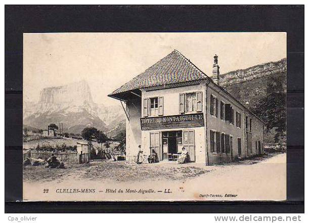 38 CLELLES MENS Hotel Du Mont Aiguille, Ed Durit Taveau 22, 1915 - Clelles