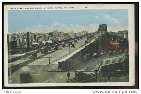 ETATS-UNIS CLEVELAND /  High Level Bridge, Looking West. Cleveland  /  Couleur - Cleveland