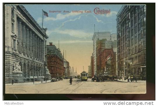 ETATS-UNIS CLEVELAND /  Superior Avenue, Looking East  /  Couleur - Cleveland