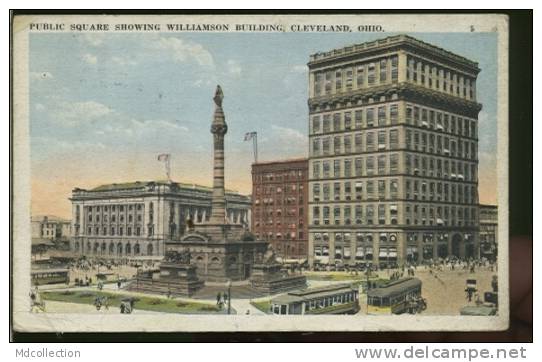ETATS-UNIS CLEVELAND /  Public Square Showing Williamson Building  /  Couleur - Cleveland