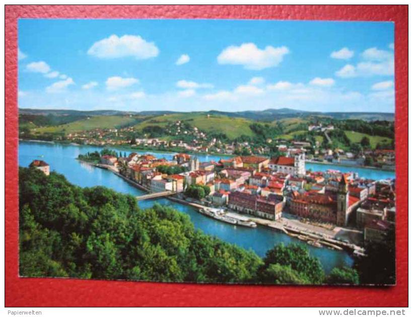 Passau - Altstadt Und Zusammenfluss Von Inn Und Donau - Passau