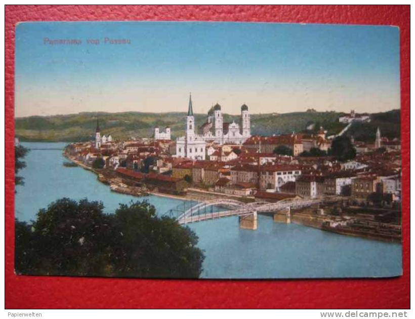 Passau - Donaubrücke Mit Altstadt - Passau