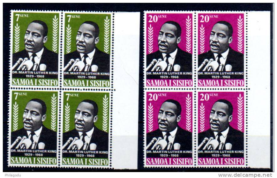 Samoa 1968** Mort Du Pasteur Martin Luther King, Yv° 235 / 36,**  Mint NH   Neuf Sans Charnière - Martin Luther King