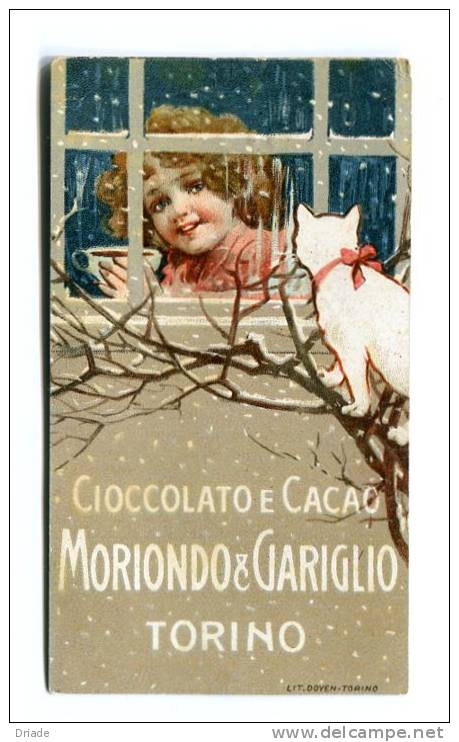 FIGURINA CHROMO PUBBLICITA CIOCCOLATO MORIONDO E GARIGLIO TORINO LITOGRAFIA  CHOCOLAT - Suchard