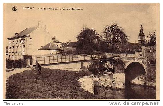 DIKSMUIDE DIXMUDE PONT DE L'ALLEE SUR LE CANAL D'HANDZAEME HANDZAME - Diksmuide