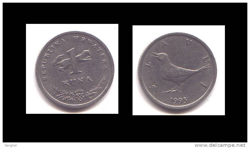 1 KUNA 1993 - Croatia