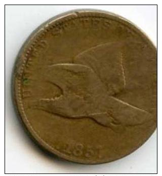 US 1 Cent 1857 Flying Eagle Good - 1856-1858: Flying Eagle