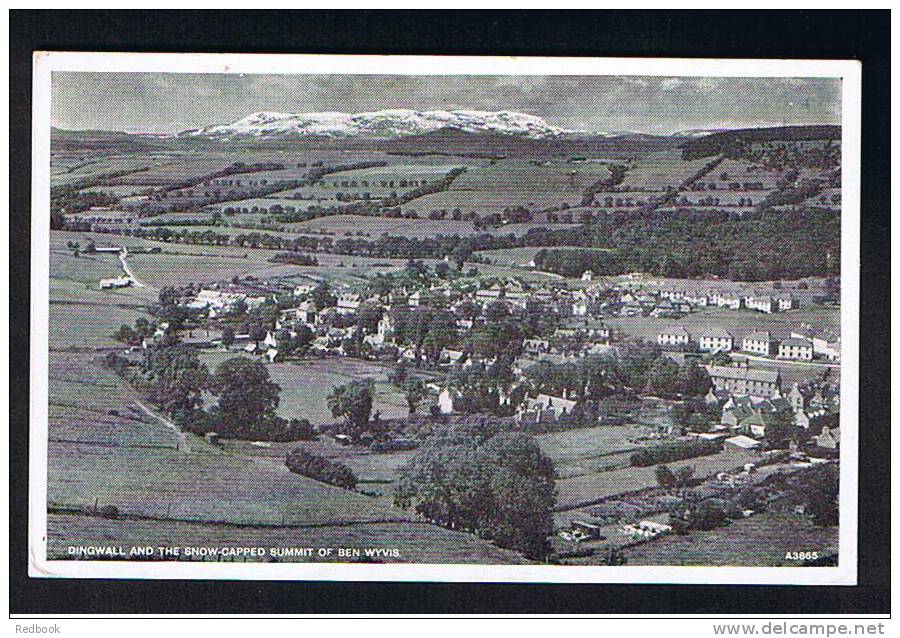J.B. White Postcard - Dingwall & The Snow Capped Summit Of Ben Wyvis Ross & Cromarty Scotland  - Ref 458 - Ross & Cromarty