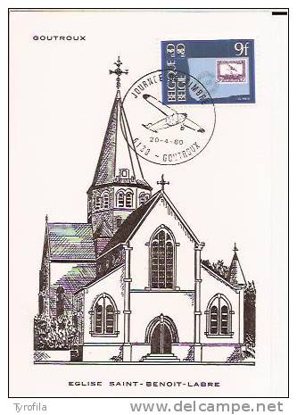 België Varia   1970  Gourtoux  Eglise Saint-Benoit-Labre - Andere & Zonder Classificatie