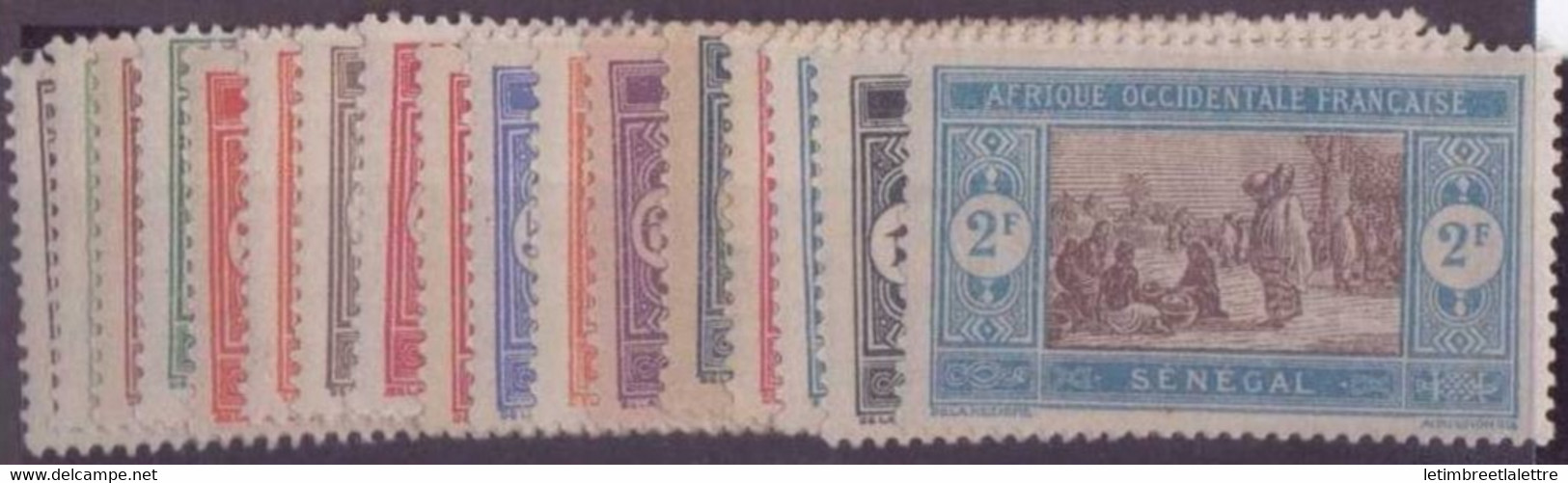 ⭐ Sénégal - YT N° 72 à 86 * - Neuf Avec Charnière - 1922 / 1926 ⭐ - Unused Stamps