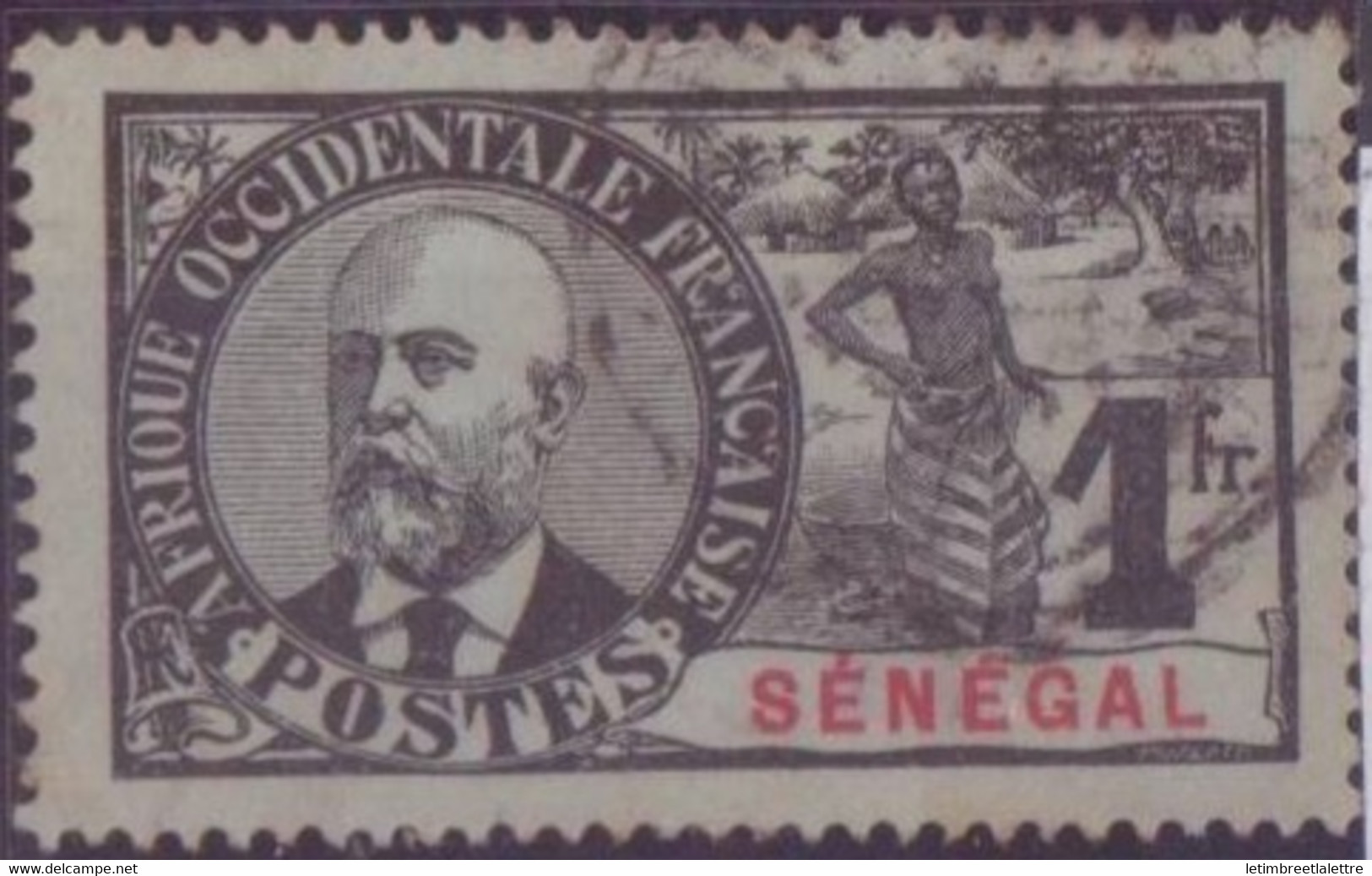 ⭐ Sénégal - YT N° 44 - Oblitéré - 1906 ⭐ - Usati