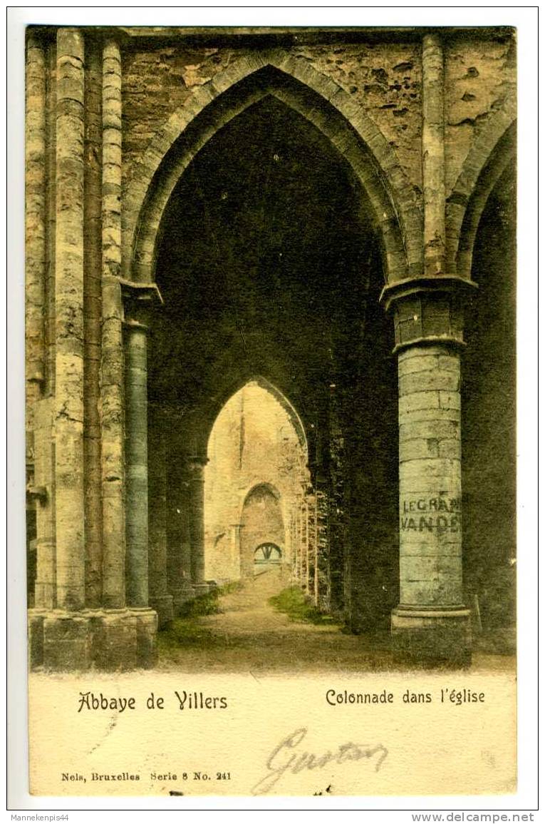 Abbaye De Villers - Colonnade Dans L'église - Nels Serie 8 N° 241 - Houyet