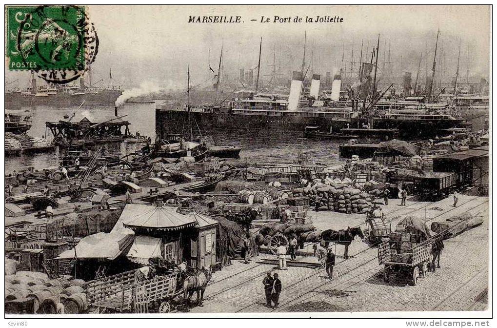 13 MARSEILLE Le Port De La Joliette Cpa Animée - Joliette