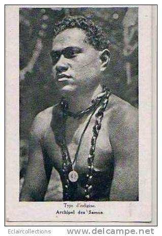 Samoa    Océanie  ..Type D'indigène .Mission Des Pères Maristes   (voir Scan) - Samoa