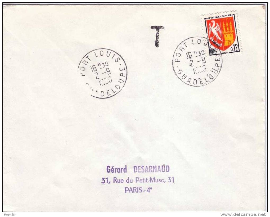 GUADELOUPE-PORT LOUIS 2-9-1966 - Altri & Non Classificati