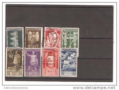 30997)serie Francobolli 1937 Augusto Di 8 Valori - Usata - Used
