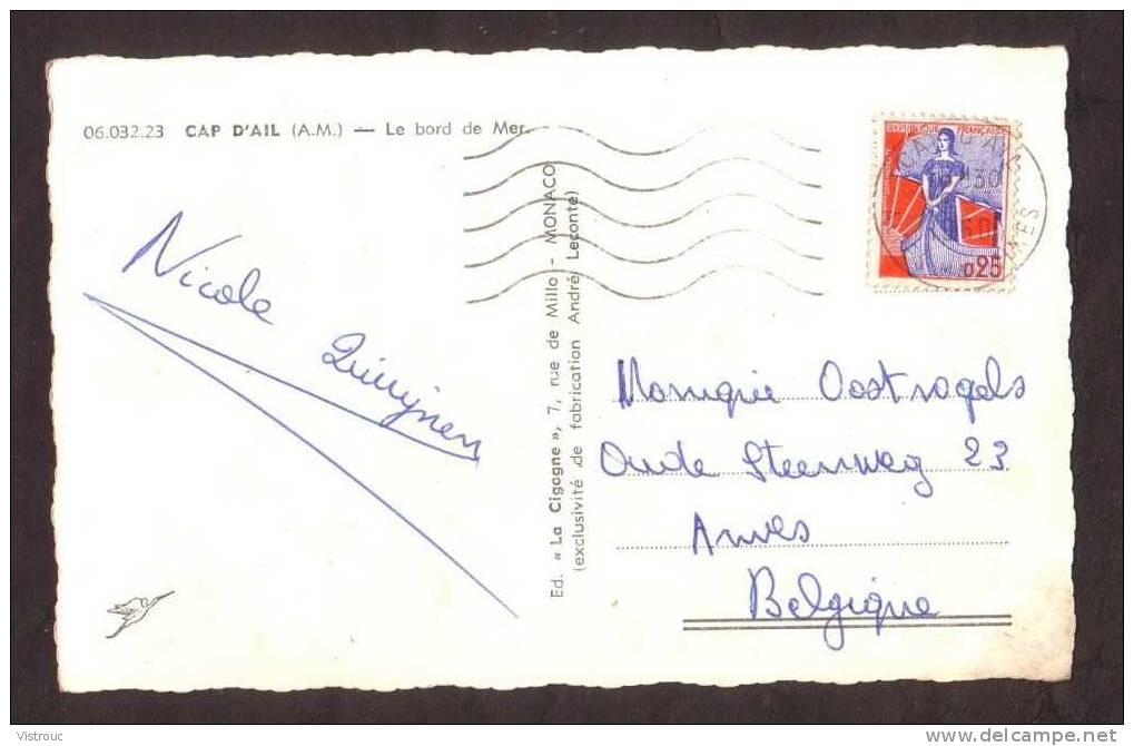 CAP D'AIL - Le Bord De Mer - Circulé - Circulated - Gelaufen - 1960 - Cap-d'Ail