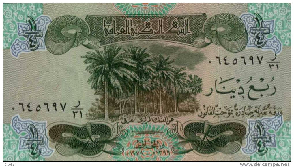 IRAQ / 1/4 DINAR / UNC. / 2 SCANS . - Iraq