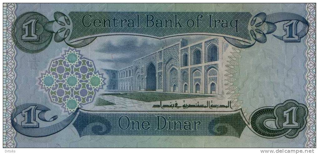 IRAQ / ONE DINAR / UNC. / 2 SCANS . - Irak