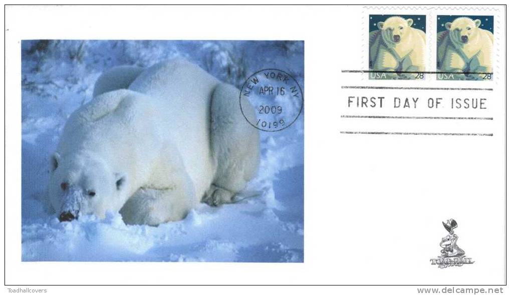 Polar Bear First Day Cover, #1 Of 4, From Toad Hall Covers - 2001-2010