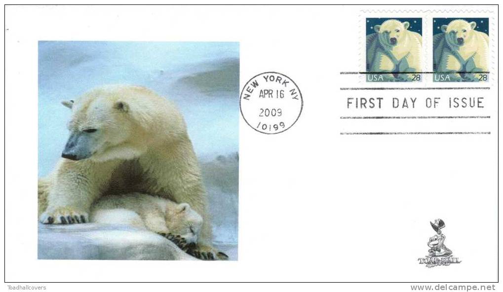 Polar Bear First Day Cover, #2 Of 4, From Toad Hall Covers - 2001-2010