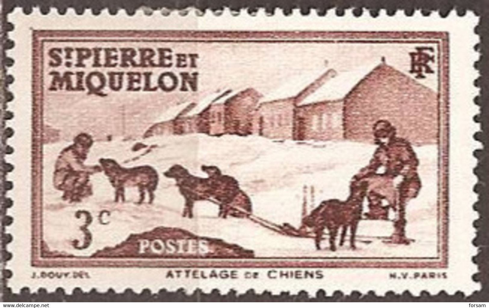 SAINT-PIERRE & MIQUELON..1938..Michel # 171...MH. - Unused Stamps