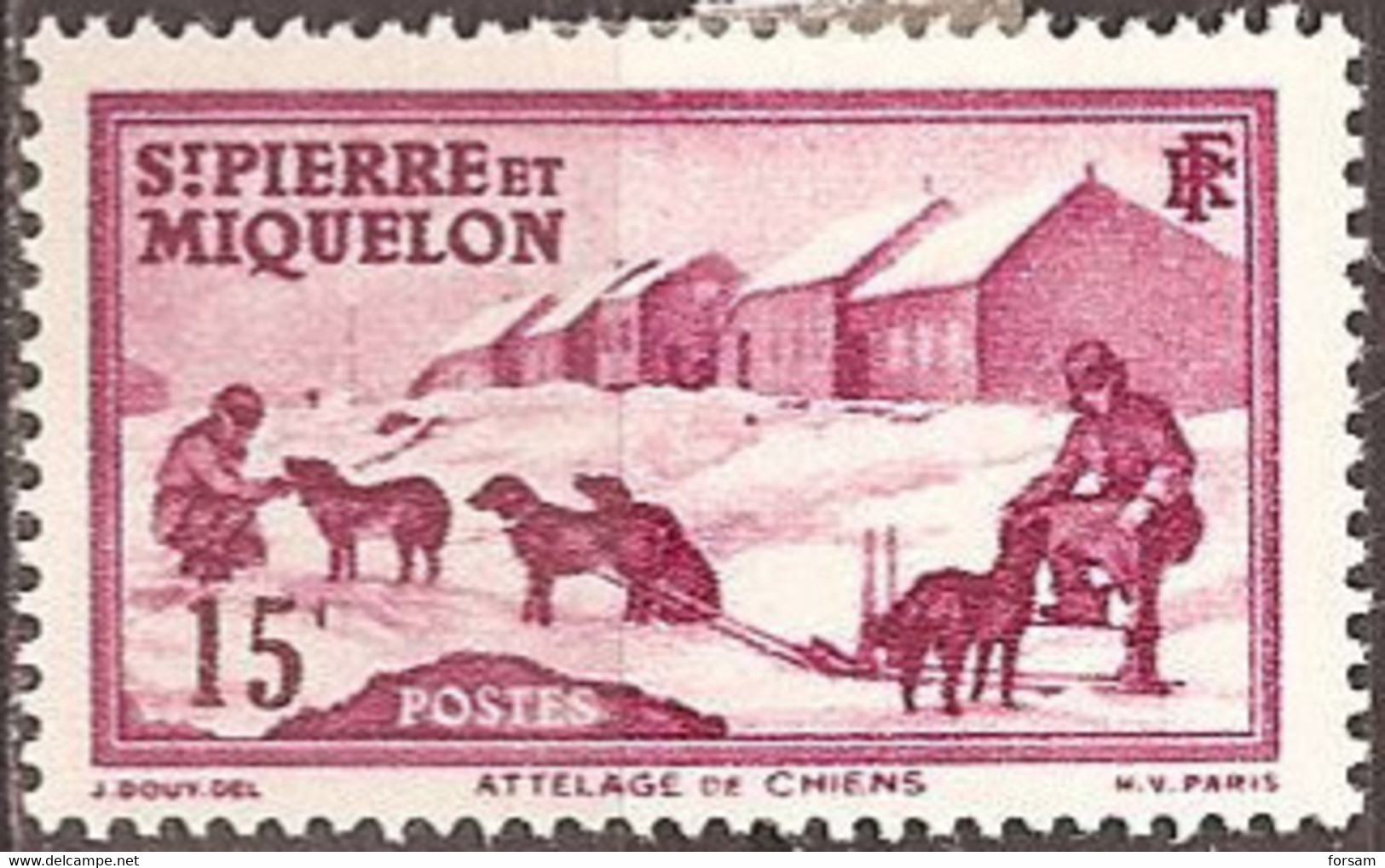 SAINT-PIERRE & MIQUELON..1938..Michel # 175...MH. - Unused Stamps